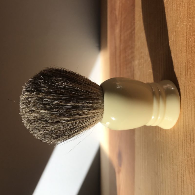 Grey Pure Badger Hair Shaving Brush - Shafer Springs Farm